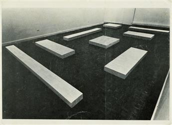 CARL ANDRE Collection of 30 postcards.